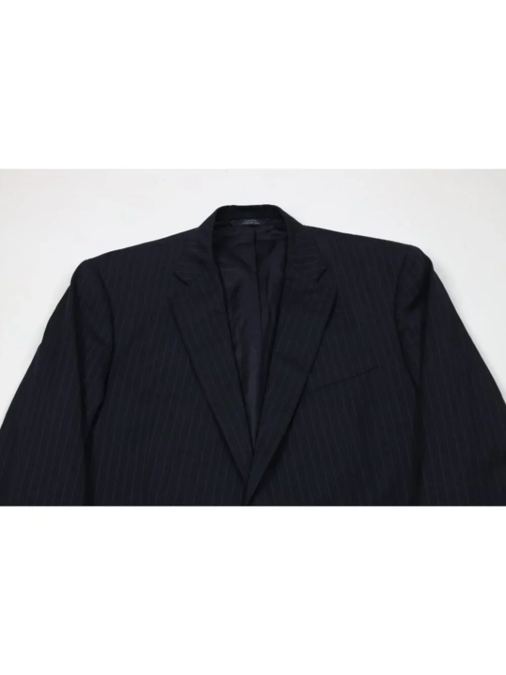 Brooks Brothers Mens 48L 2 Piece 1818 Madison Estrato Wool Striped Suit 43x30